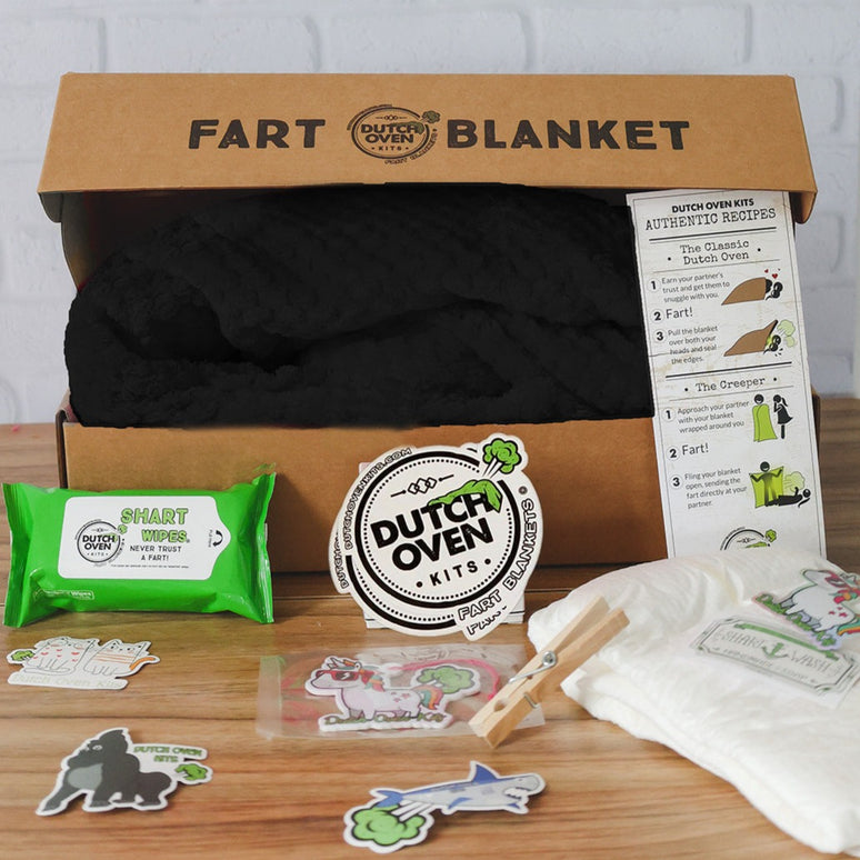The Deluxe Dutch Oven Kit Fart Blanket Gift Box Dutch Oven Kits