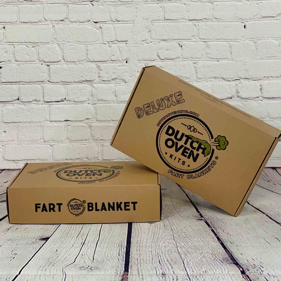Two Deluxe Dutch Oven Kit Gift Boxes Stacked
